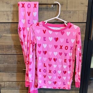 Little Sleepies Pink XOXO Heart Pajama Set